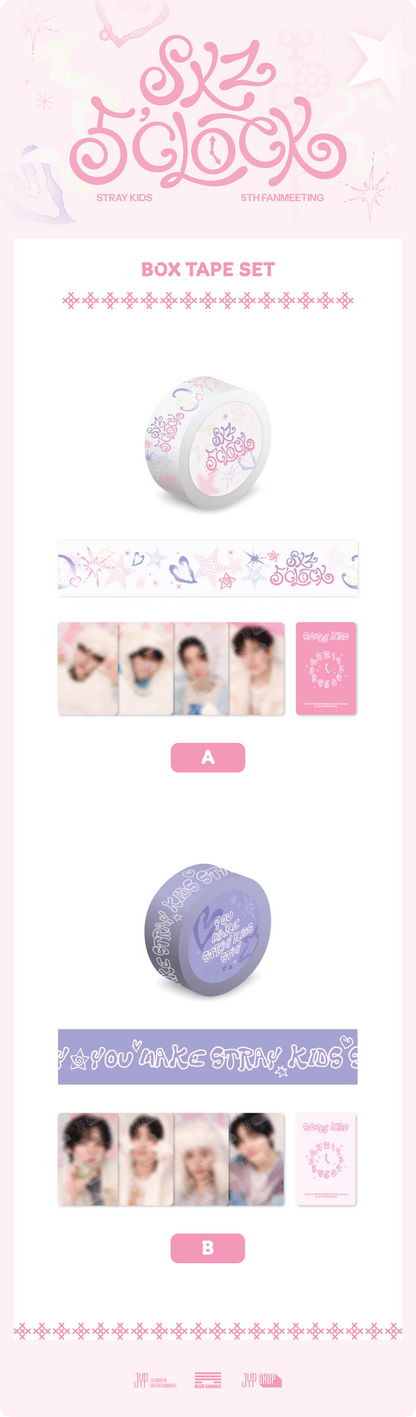 Stray Kids - [5th Fanmeeting [SKZ 5'CLOCK MD] BOX TAPE SET