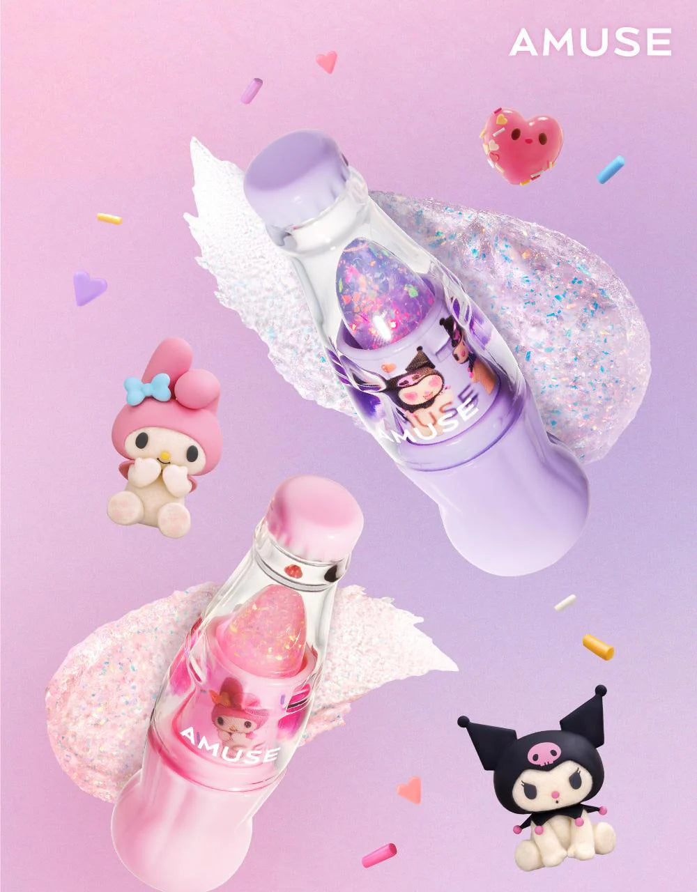 Amuse - Sparkly Soda Lip Balm (My Melody X Kuromi)