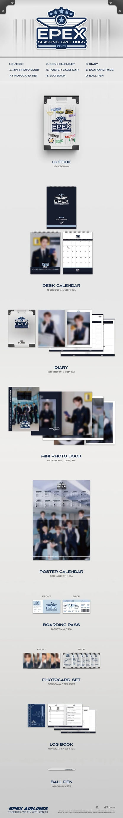 EPEX - 2026 SEASON'S GREETINGS + POB