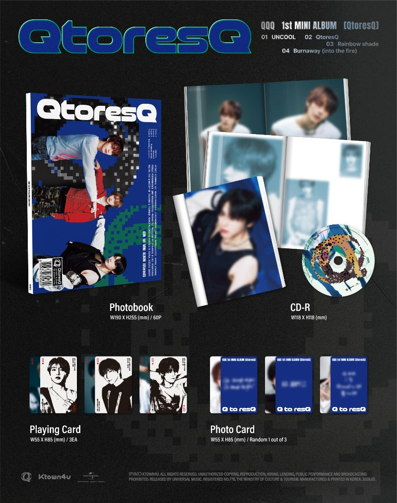 QQQ - 1st Mini Album - [QtoresQ] + POB