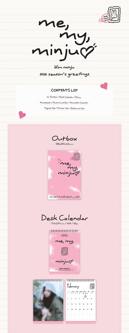 KIM MIN JU - 2026 SEASON’S GREETINGS (ME, MY, MINJU)