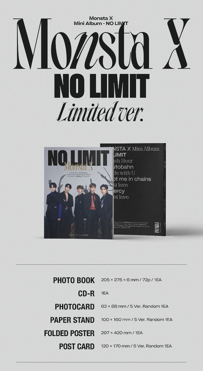 Monsta X - Mini Album Vol.10 - NO LIMIT (Limited Ver.)