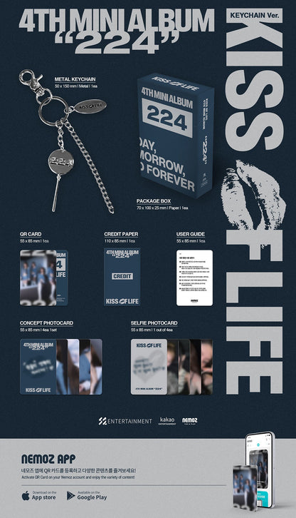 KISS OF LIFE - Mini Album Vol.4 - 224 (Keychain Ver.) (NEMO)
