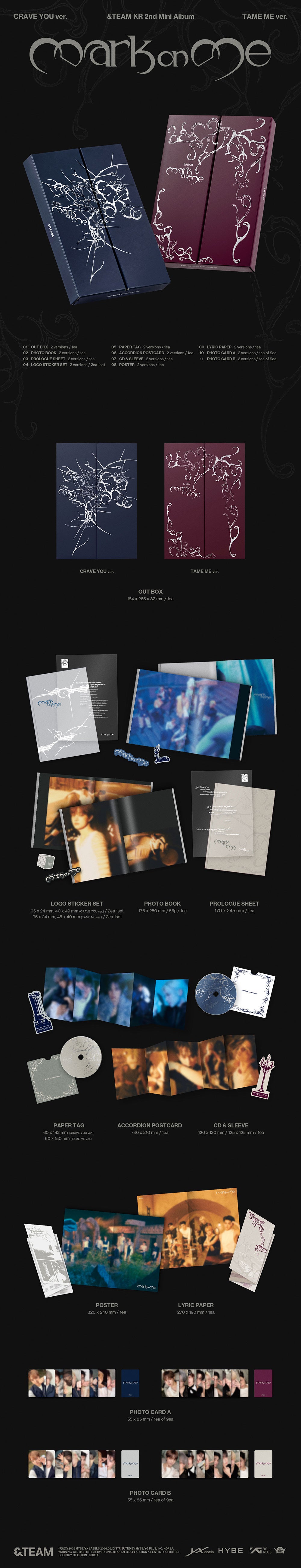 &TEAM - MARK ON ME + SPECIAL GIFT