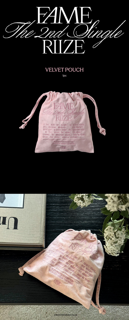 RIIZE - VELVET POUCH [SILENCE INSIDE THE FAME] MD